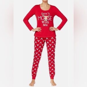 NWT Family Pajamas “Don’t Moose With Me” Christmas 2 Piece set, Size XS